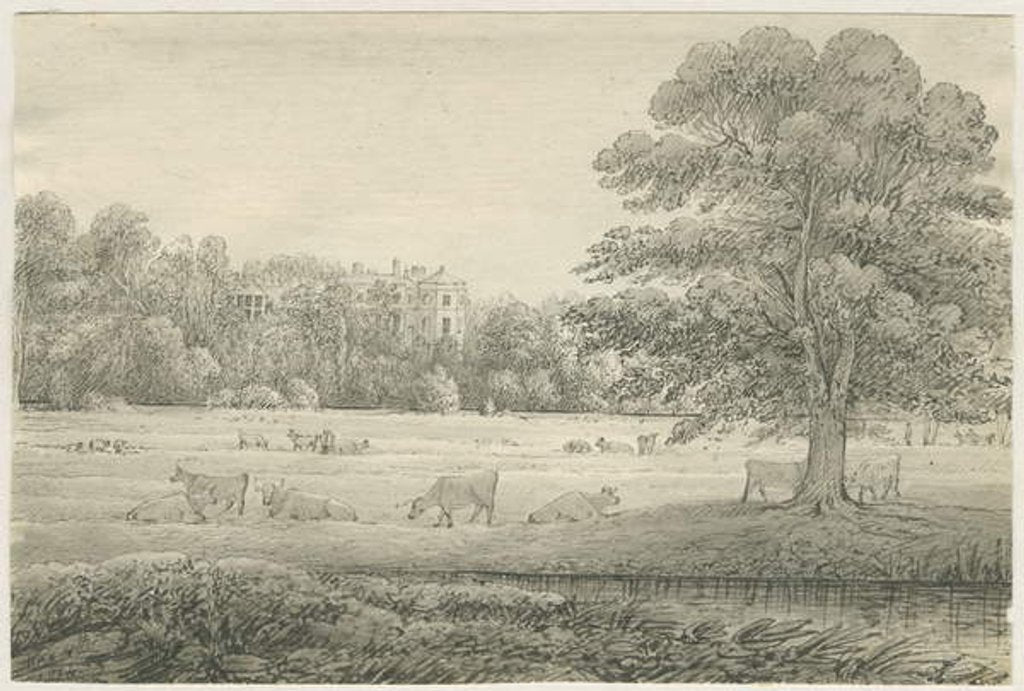 Detail of Hagley Hall by John Allport