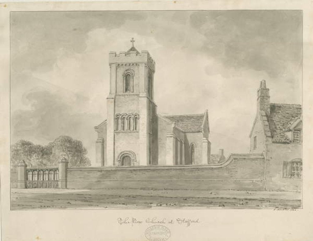 Detail of Stafford - Christ Church by John Buckler