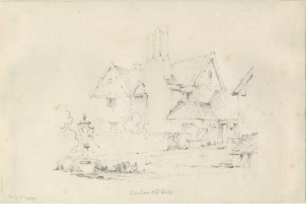 Detail of Standon Hall by Thomas Peploe Wood