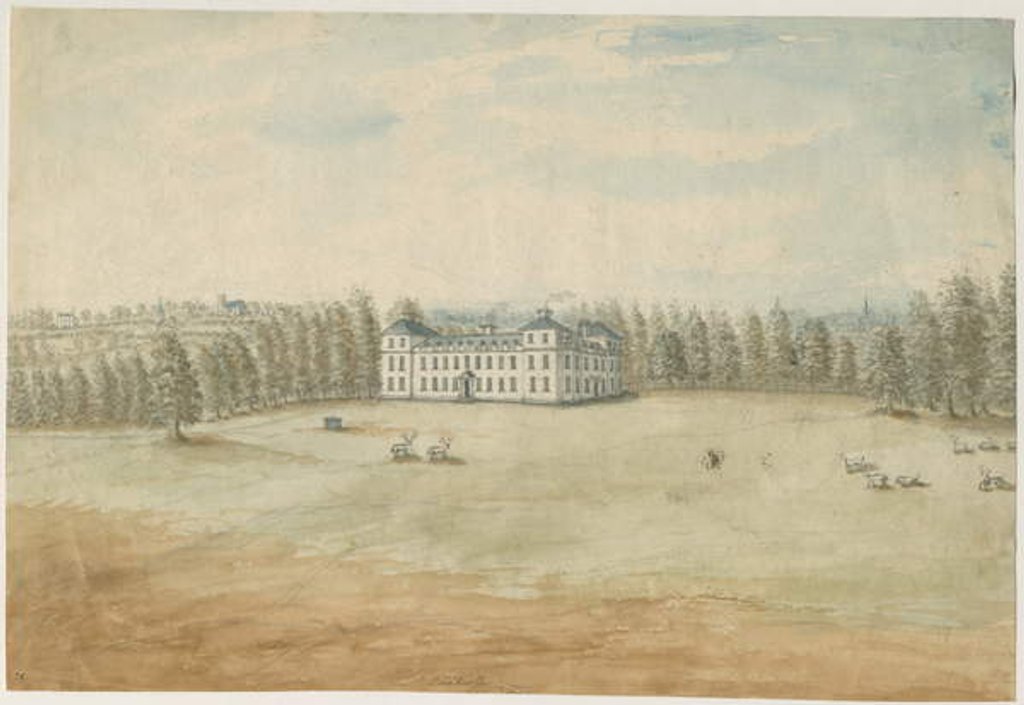 Detail of Sandwell Park - Hall: water colour painting, nd [1762-1798] by Stebbing Shaw