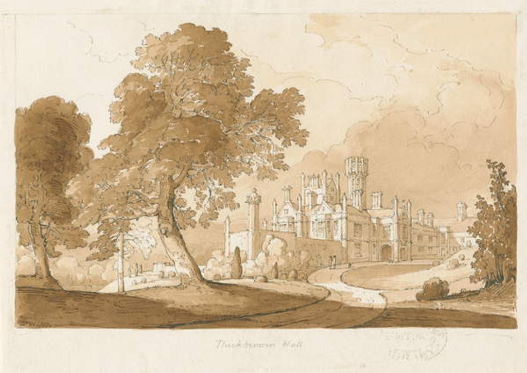 Detail of Thickbroom Hall [Manley Hall] by Thomas Peploe Wood