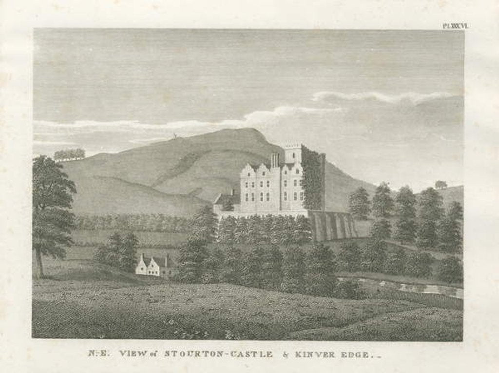 Detail of Stourton Castle and Kinver Edge by Stebbing Shaw