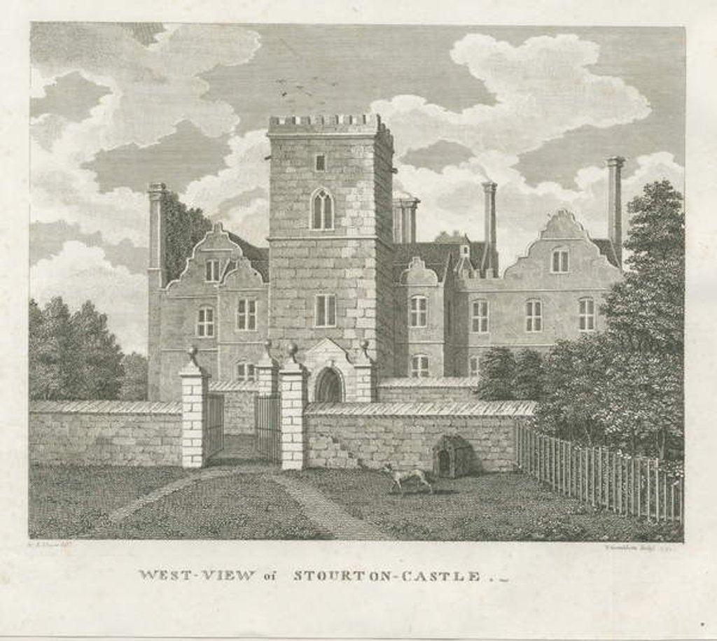 Detail of Stourton Castle, 1799 by Stebbing Shaw