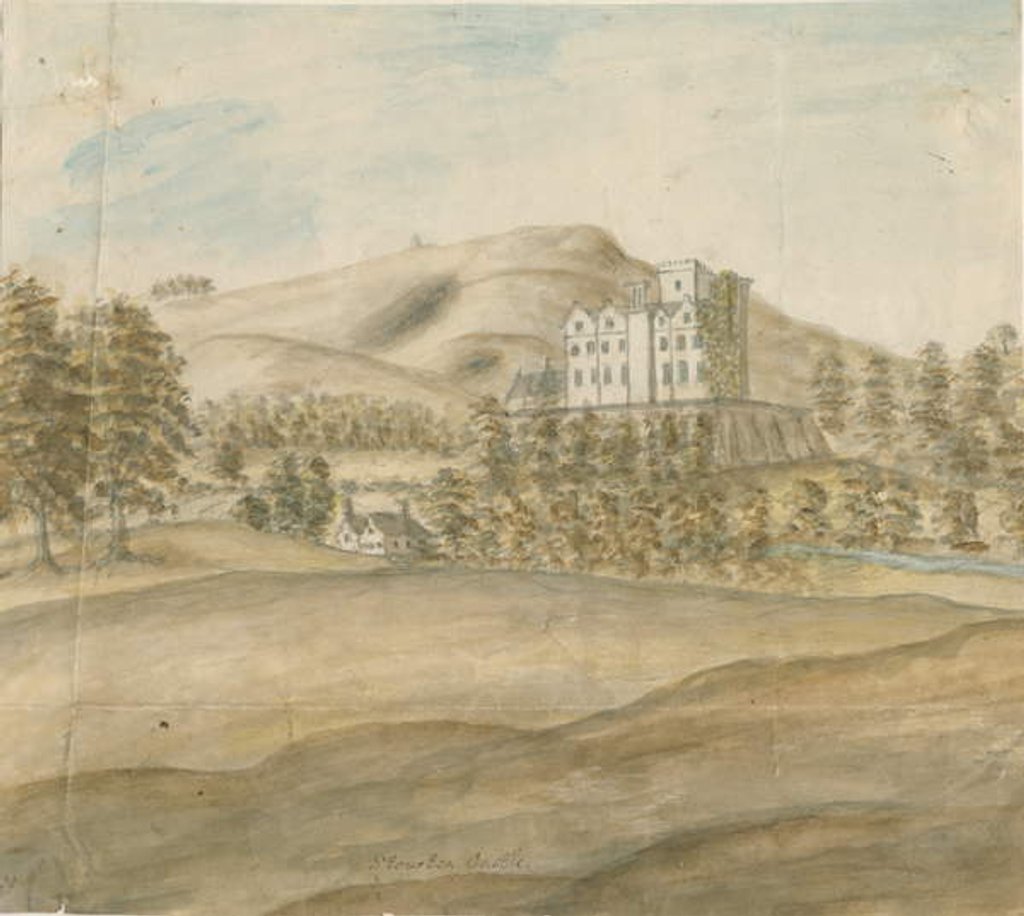 Detail of Stourton Castle: water colour painting, nd [1762-1798] by Stebbing Shaw