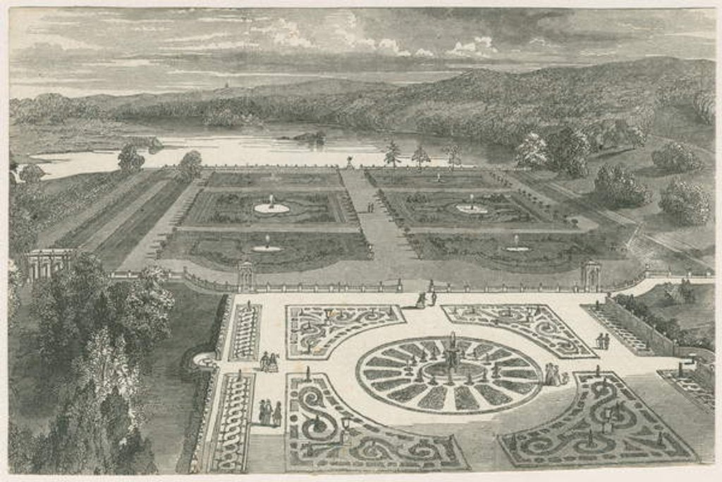 Detail of Trentham Gardens by School English