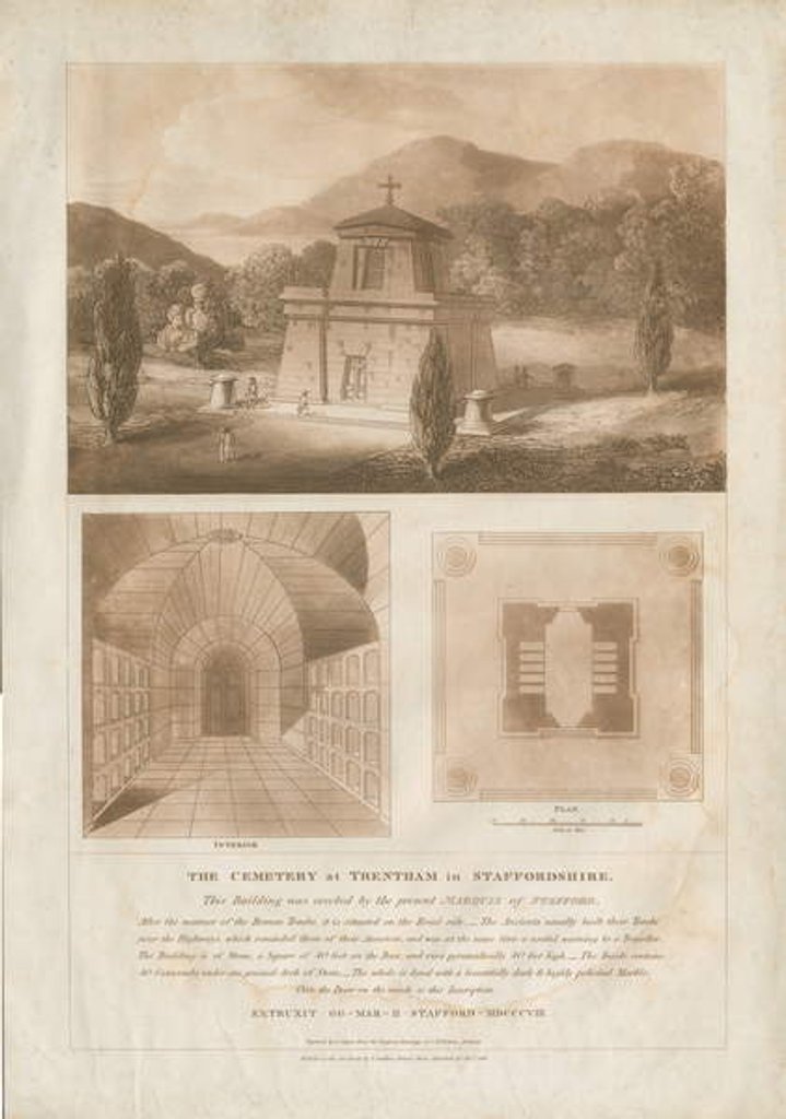 Detail of Trentham - The Mausoleum by Charles Heathcote Tatham