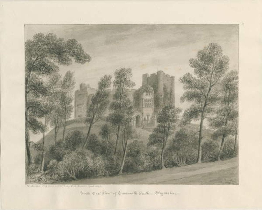 Detail of Tamworth Castle by John Buckler