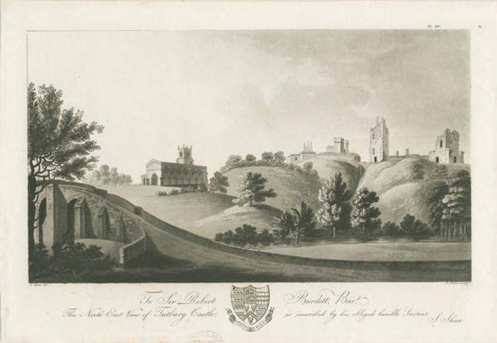Detail of Tutbury Castle - North East View by Stebbing Shaw