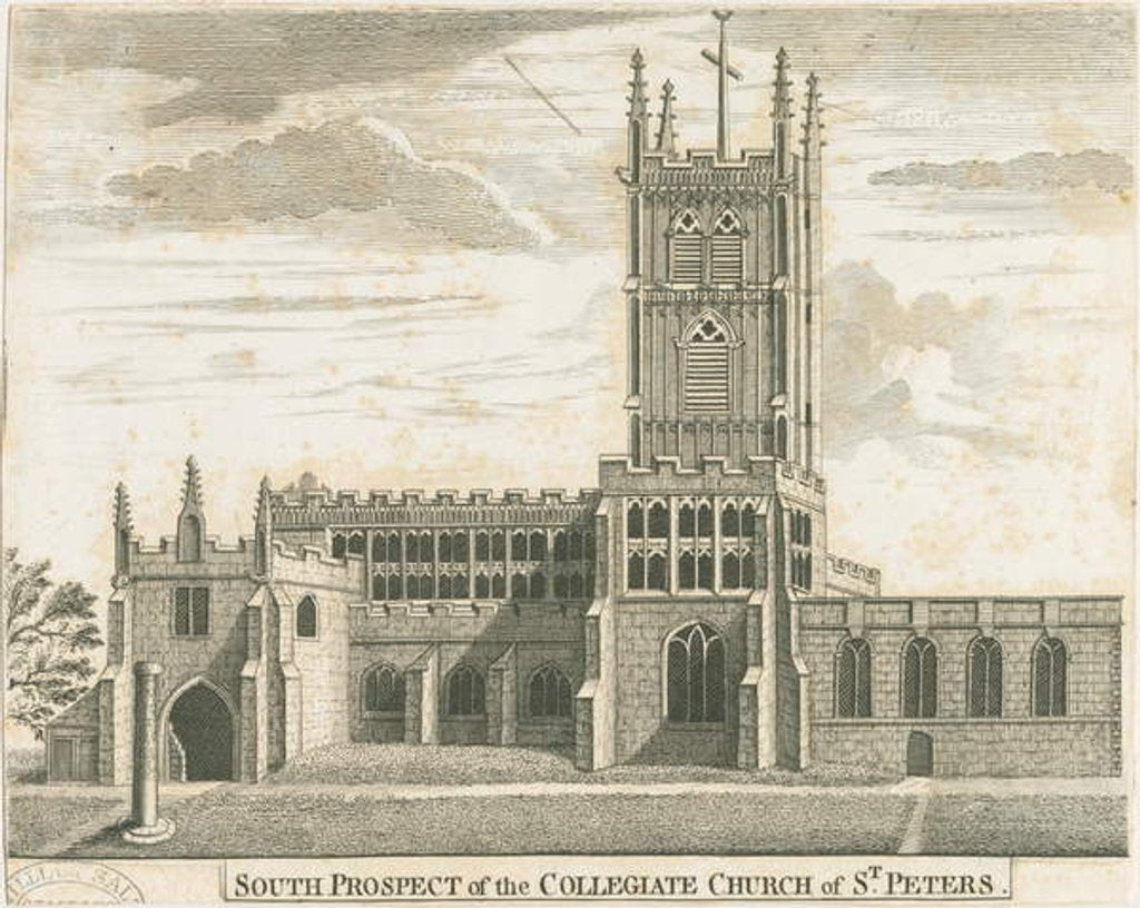 Detail of Wolverhampton - St. Peter's Church by School English