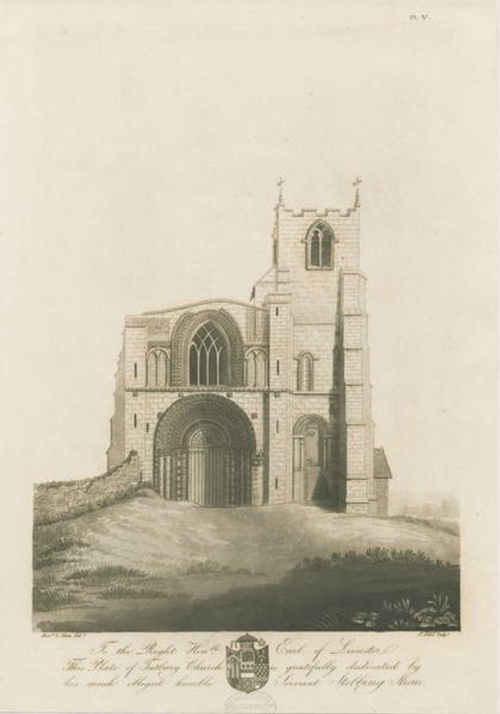 Detail of Tutbury Priory Church by Stebbing Shaw