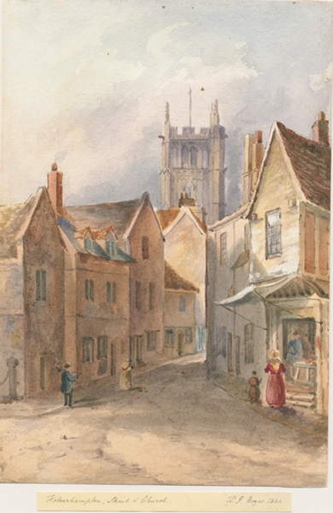 Detail of Wolverhampton - St. Peter's Church by Henry James Noyes