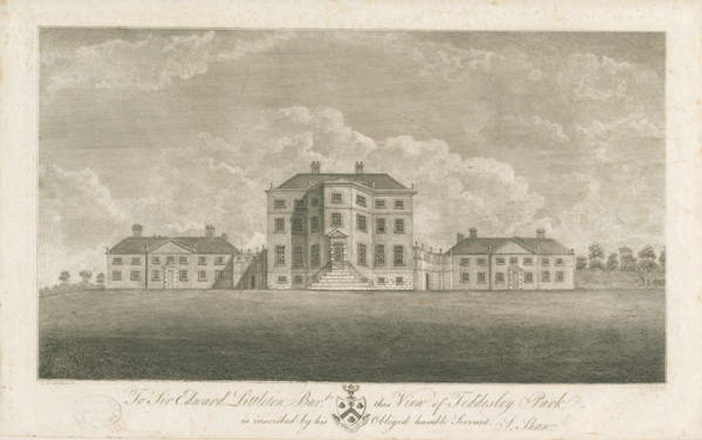 Detail of Teddesley Hall: engraving, nd [late 18th cent] by School English