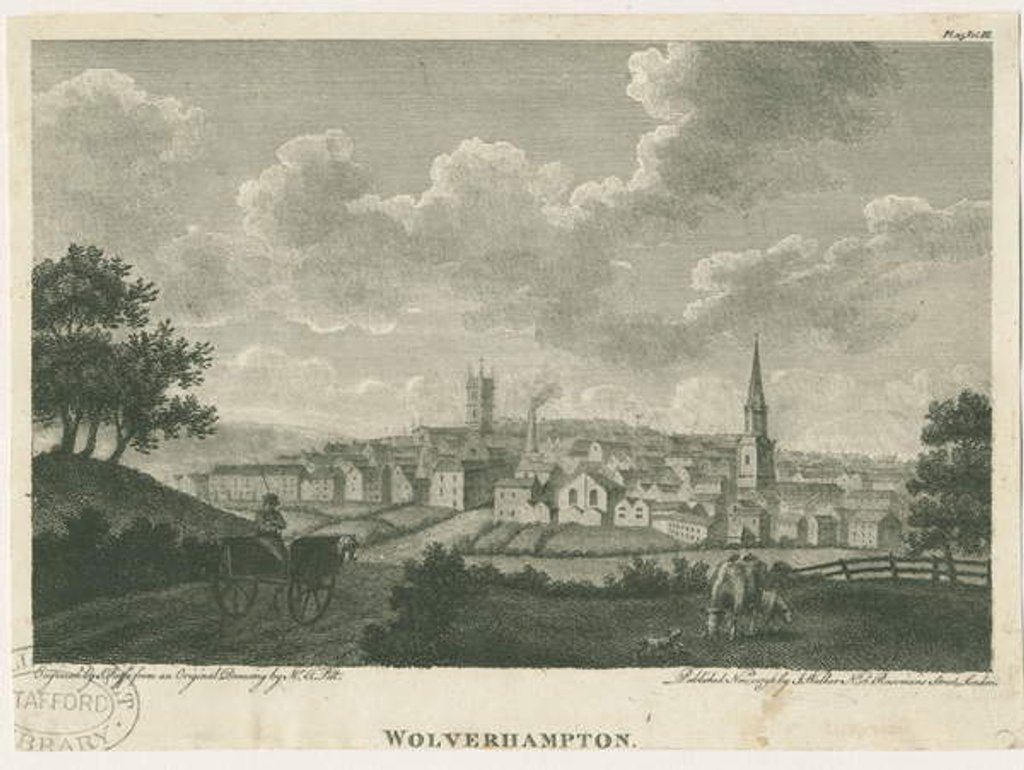 Detail of Wolverhampton - South West View by John Walker