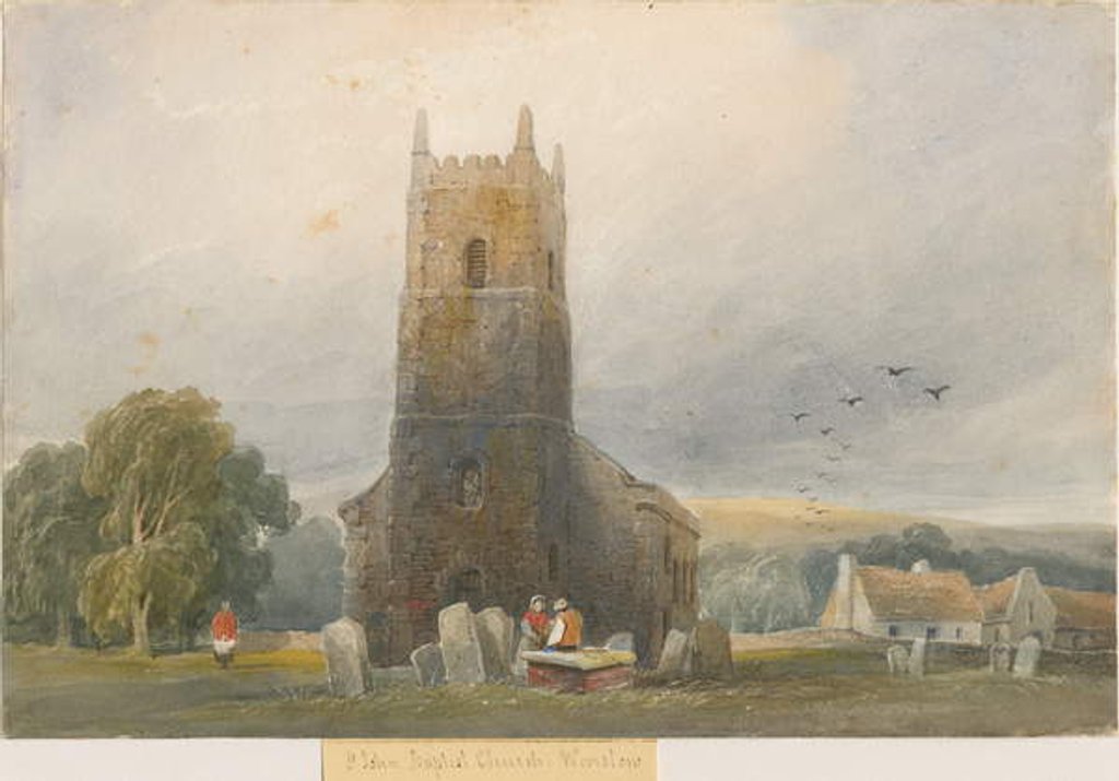 Detail of Warslow Church by Lewis John Wood