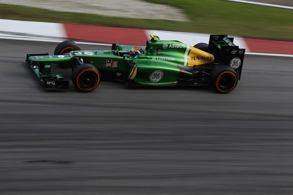 Detail of Electric green speed machine, Giedo van der Garde, Malaysia by Charles Coates