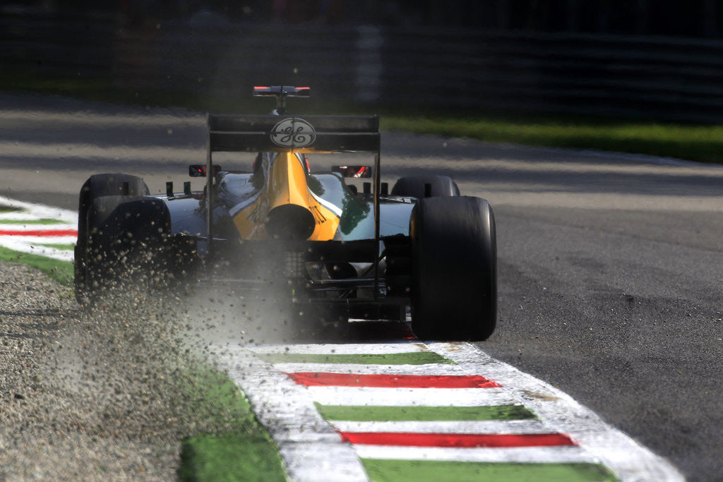 Detail of On the edge, Heikki Kovalainen, Italy by Charles Coates