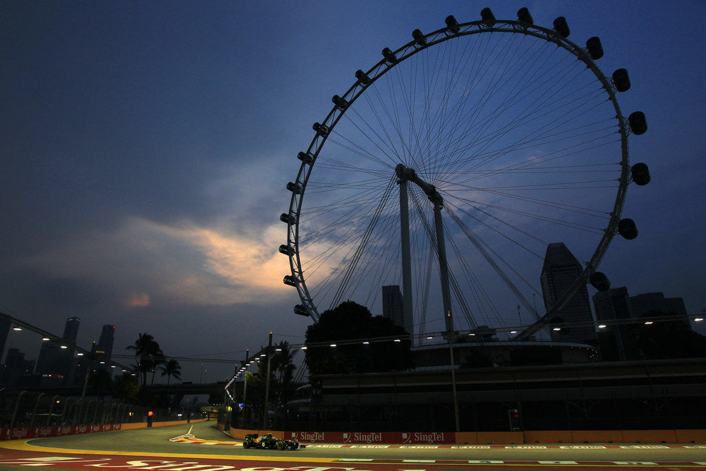 Detail of Wheel of fortune, Vitaly Petrov, Singapore by Charles Coates
