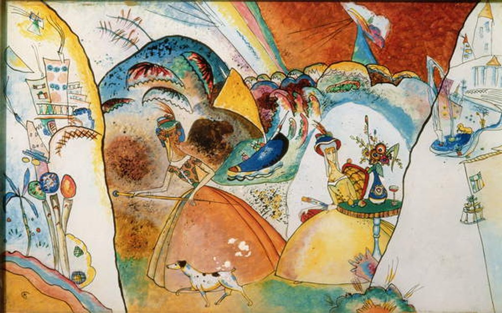 Detail of Ladies in a Landscape, 1918 by Wassily Kandinsky