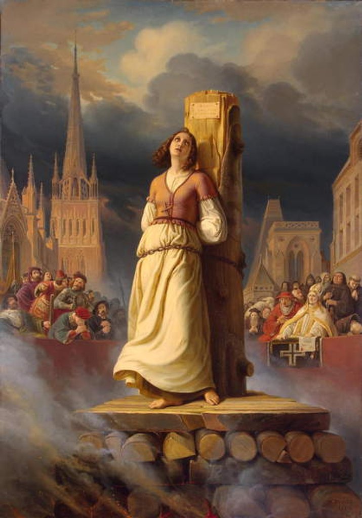 Detail of Joan of Arc's Death at the Stake, 1843 by Hermann Anton Stilke