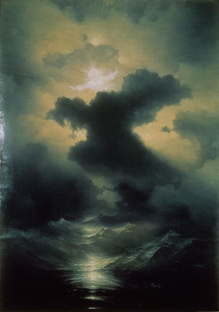 Detail of Chaos, 1841 by Ivan Konstantinovich Aivazovsky