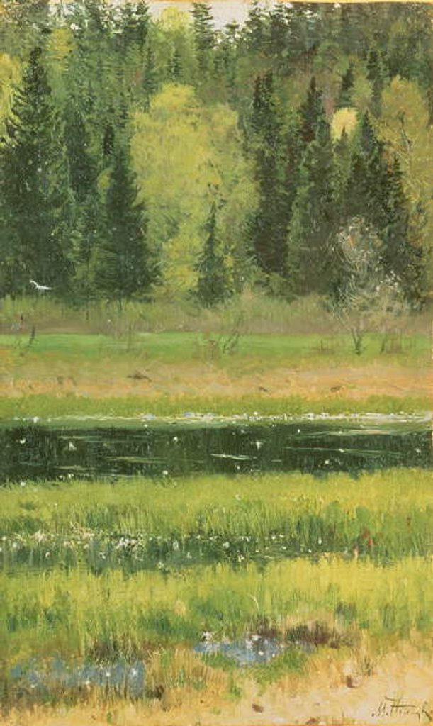 Detail of Landscape, 1890 by Mikhail Vasilievich Nesterov