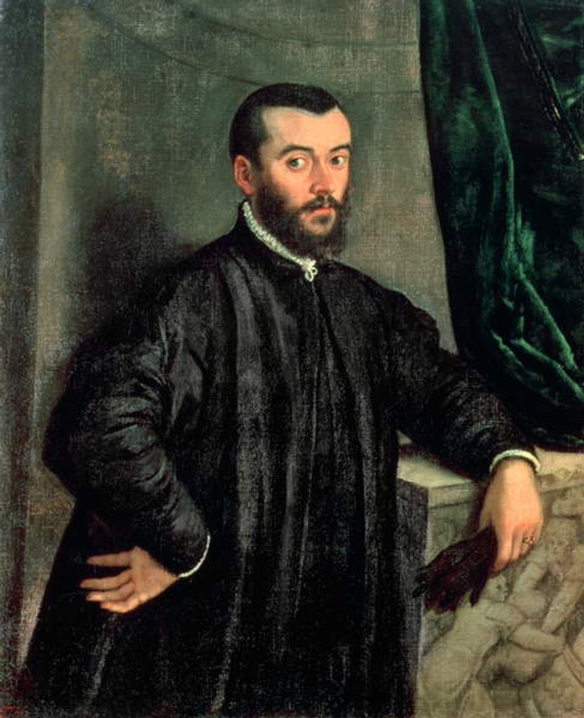 Detail of Portrait of Andrea Vesalius by Jan Stephen Calcar