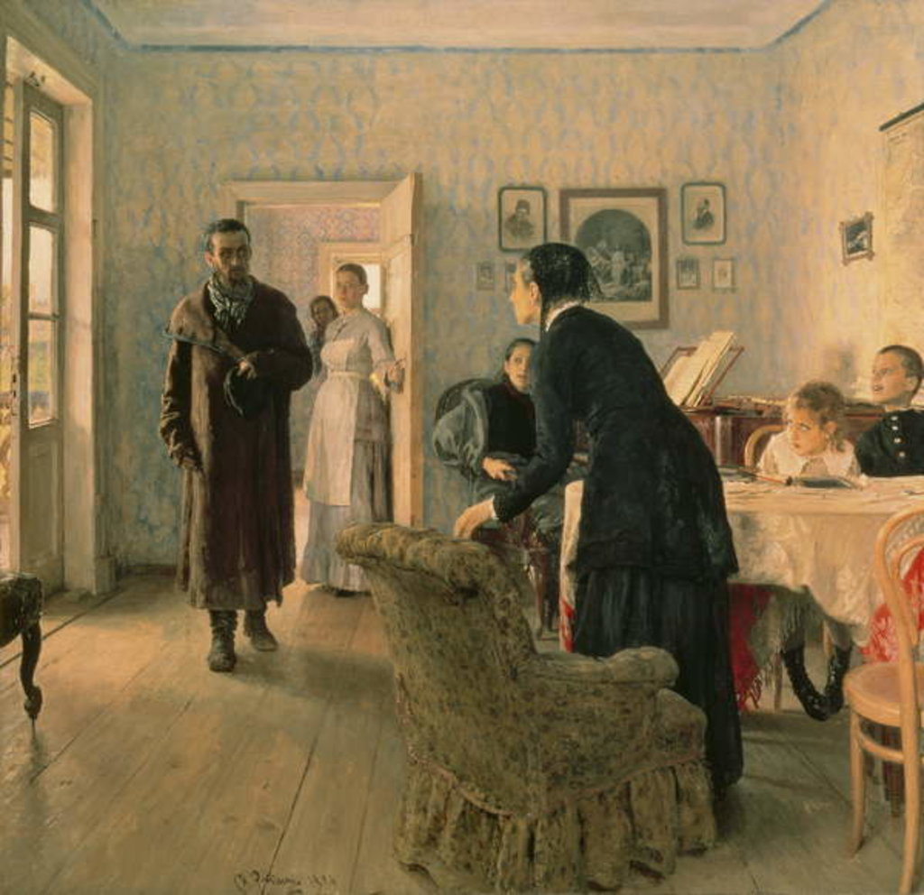 Detail of Unexpected, 1884-88 by Ilya Efimovich Repin
