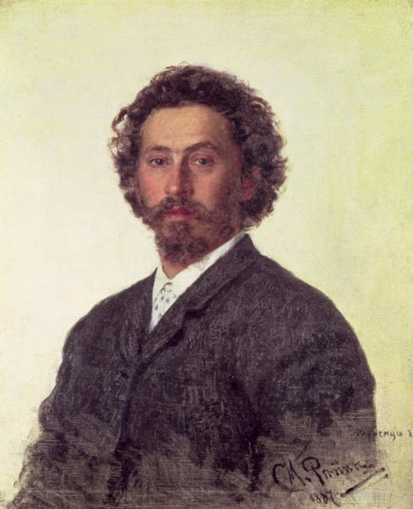 Detail of Self Portrait, 1887 by Ilya Efimovich Repin