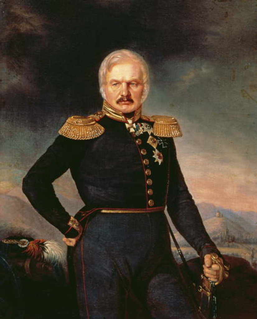 Detail of Portrait of General Alexei Ermolov, c.1843 by Petr Zakharovich Zakharov-Chechenets