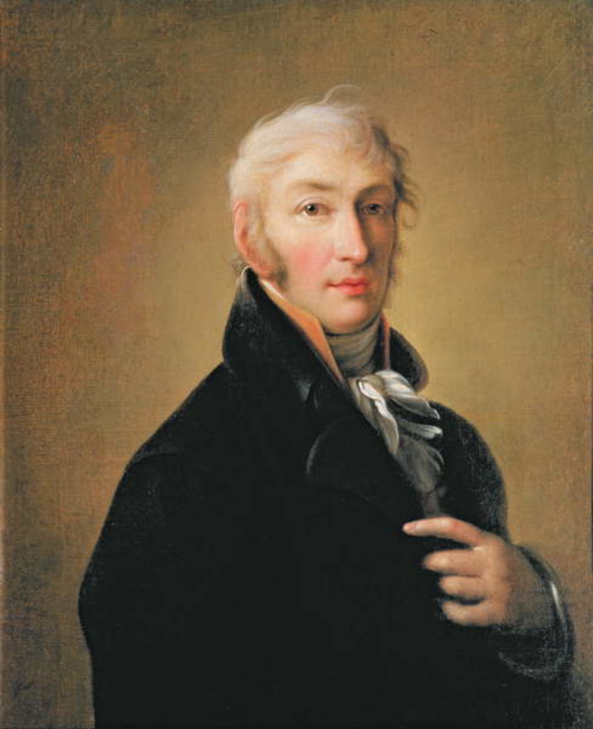 Detail of Portrait of Nikolay Mikhaylovich Karamzin, 1805 by Giovanni Battista Ortolani Damon