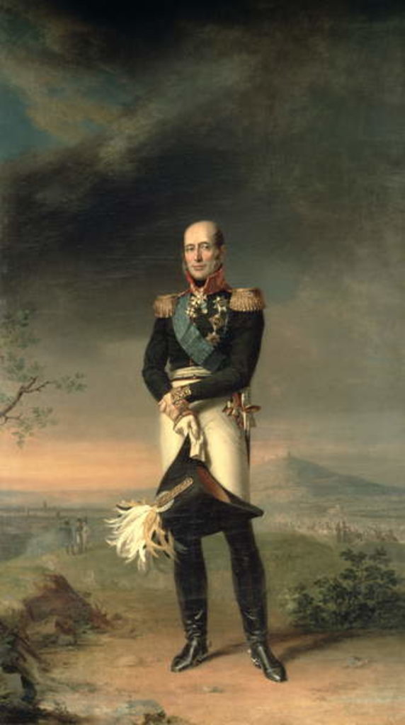 Detail of Portrait of Prince Mikhail Barclay de Tolly, 1829 by George Dawe