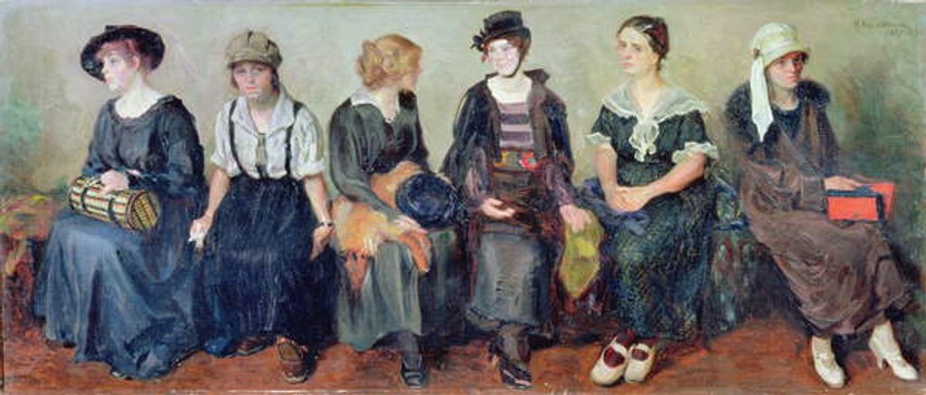 Detail of Group of Actors, 1913-24 by Nikolaj Alekseevich Kasatkin