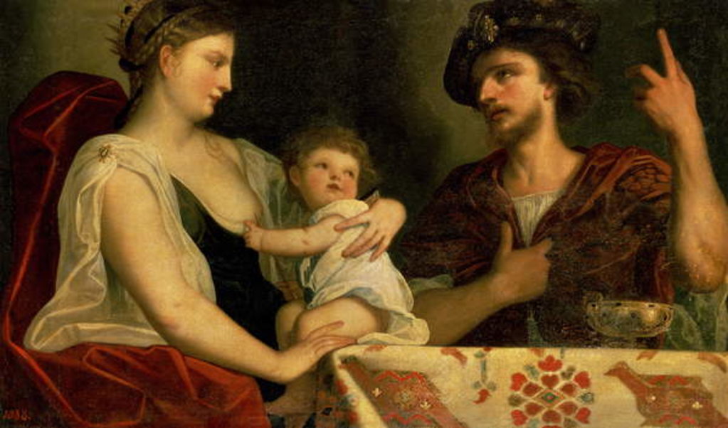 Detail of Eumenes and Roxana by Alessandro Padovanino