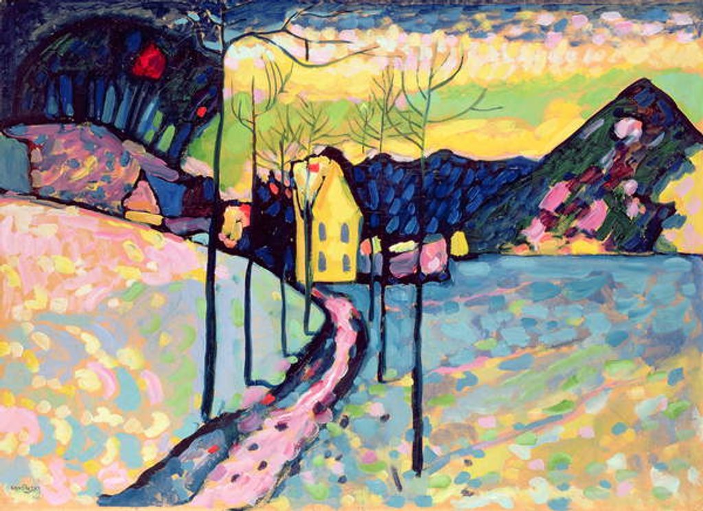 Detail of Winter Landscape, 1909 by Wassily Kandinsky