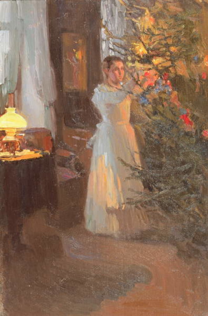 Detail of The Christmas Tree, 1910 by Alexei Mikhailovich Korin