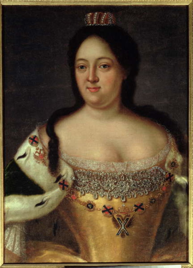 Detail of Portrait of Empress Anna Ioannovna by Johann Heinrich Wedekind