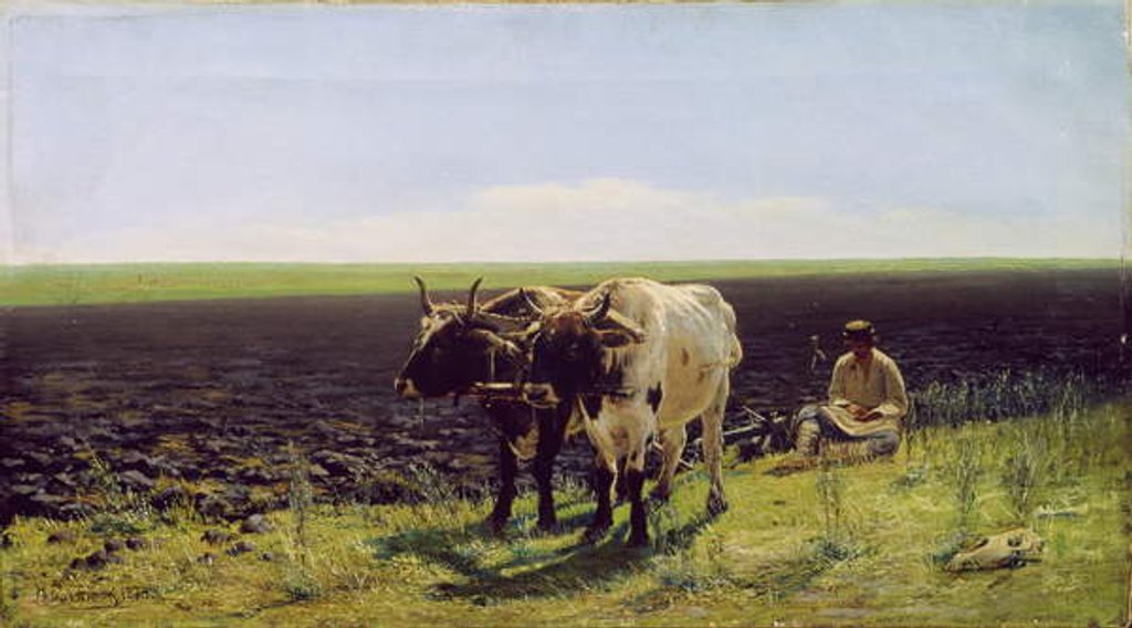 Detail of The Rest, 1874 by Nikolai Alexeyevich Bogatov