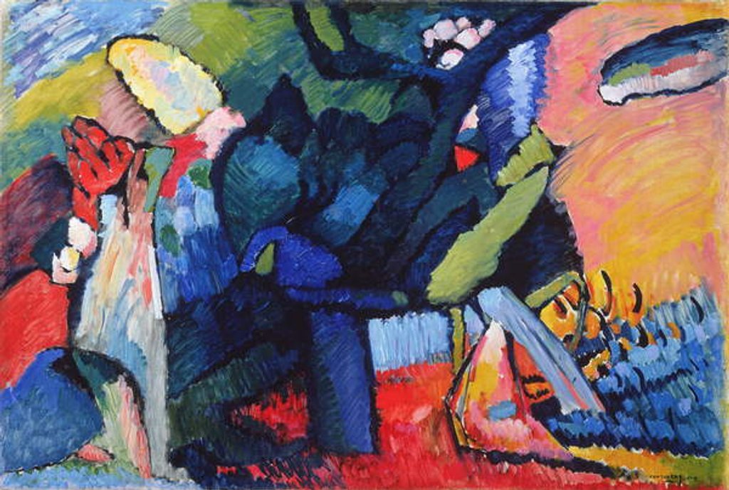 Detail of Improvisation 4, 1909 by Wassily Kandinsky