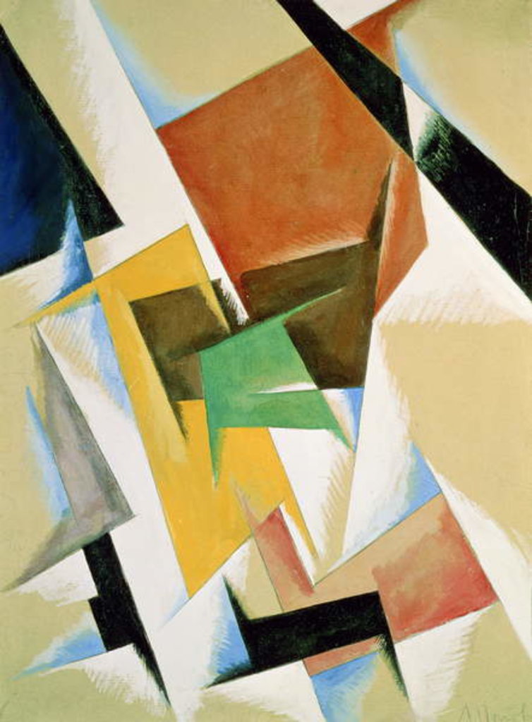 Detail of Compostion, 1921 by Lyubov Sergeevna Popova