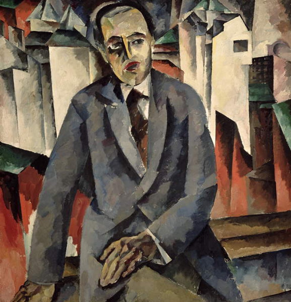 Detail of Portrait of the Regisseur Alexander J. Tairov by Aristarkh Vasilievic Lentulov