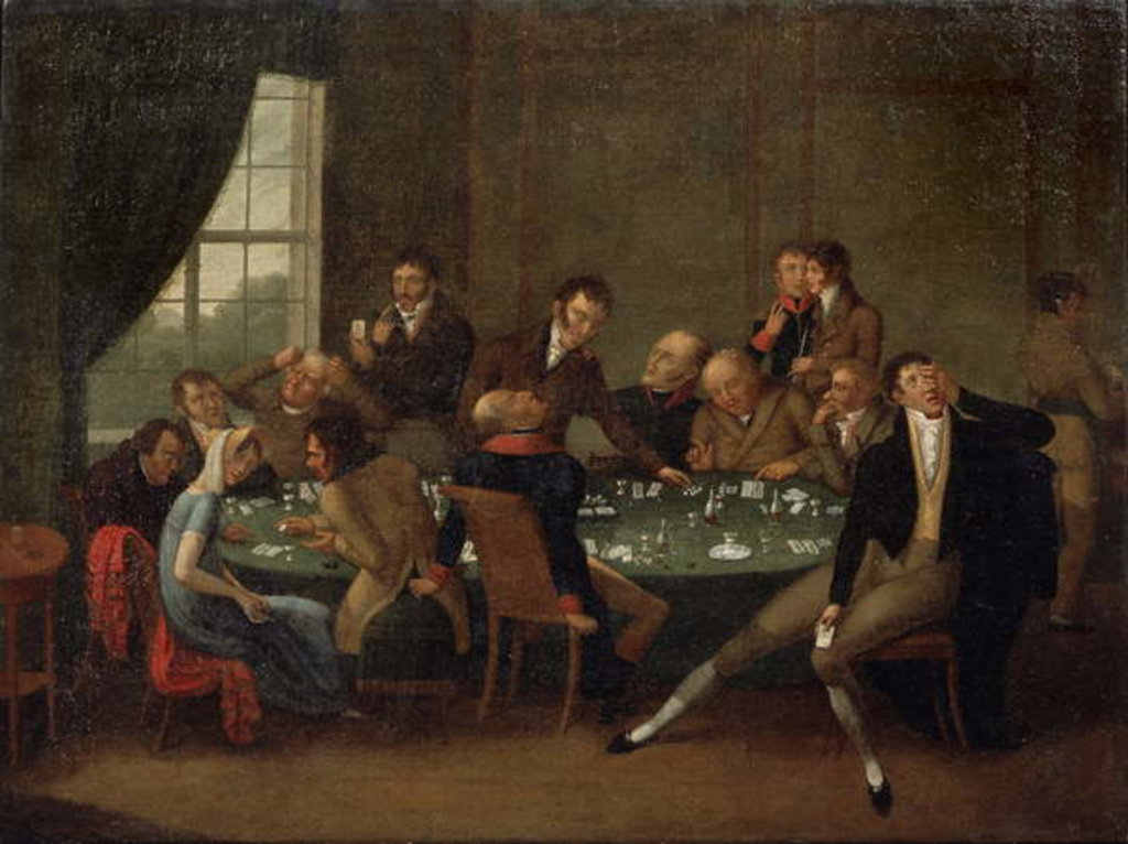 Detail of The Gambling House by School Russian
