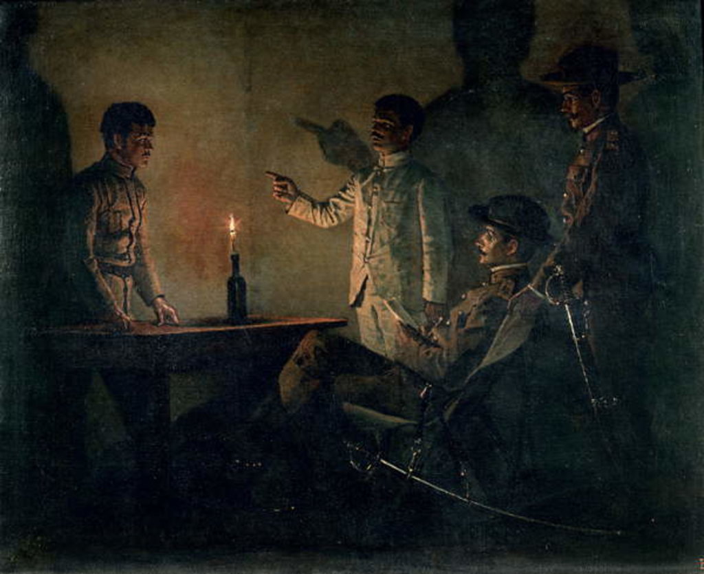 Detail of Interrogation of a deserter by Vasili Vasilievich Vereshchagin