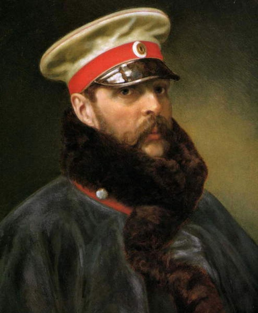 Detail of Emperor Alexander II, c.1888 by School Russian