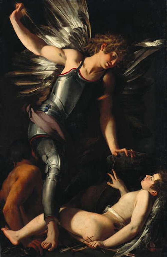 Detail of The Divine Eros Defeats the Earthly Eros, c.1602 by Giovanni Baglione