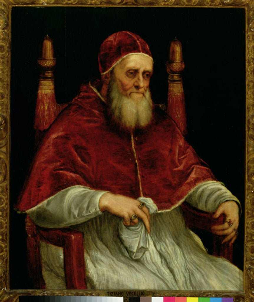 Detail of Pope Julius II after a painting by Raphael, c.1545-46 by Titian