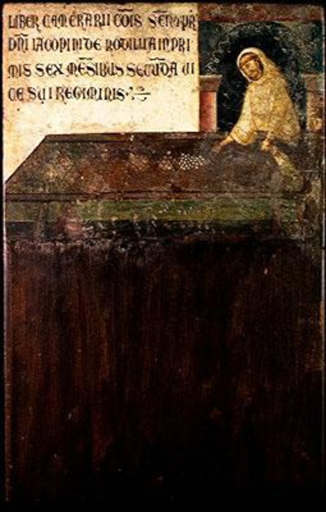 Detail of Don Bartolomeo, a Cistercian Monk from San-Galgano by Guido di Graziano