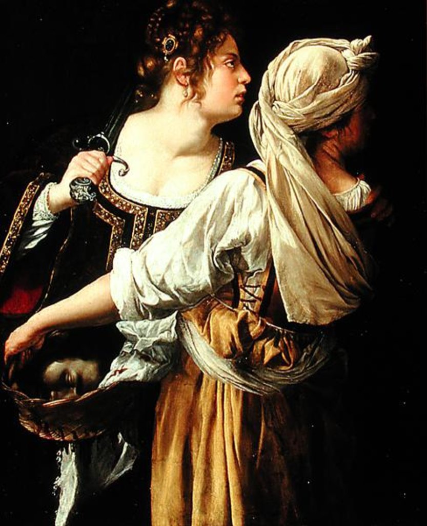 Detail of Judith and her Servant by Artemisia Gentileschi