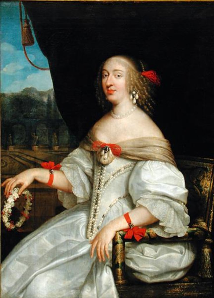 Detail of Portrait of Anne-Marie-Louise d'Orleans Duchess of Montpensier by Louis Ferdinand (c.1612-89) Elle
