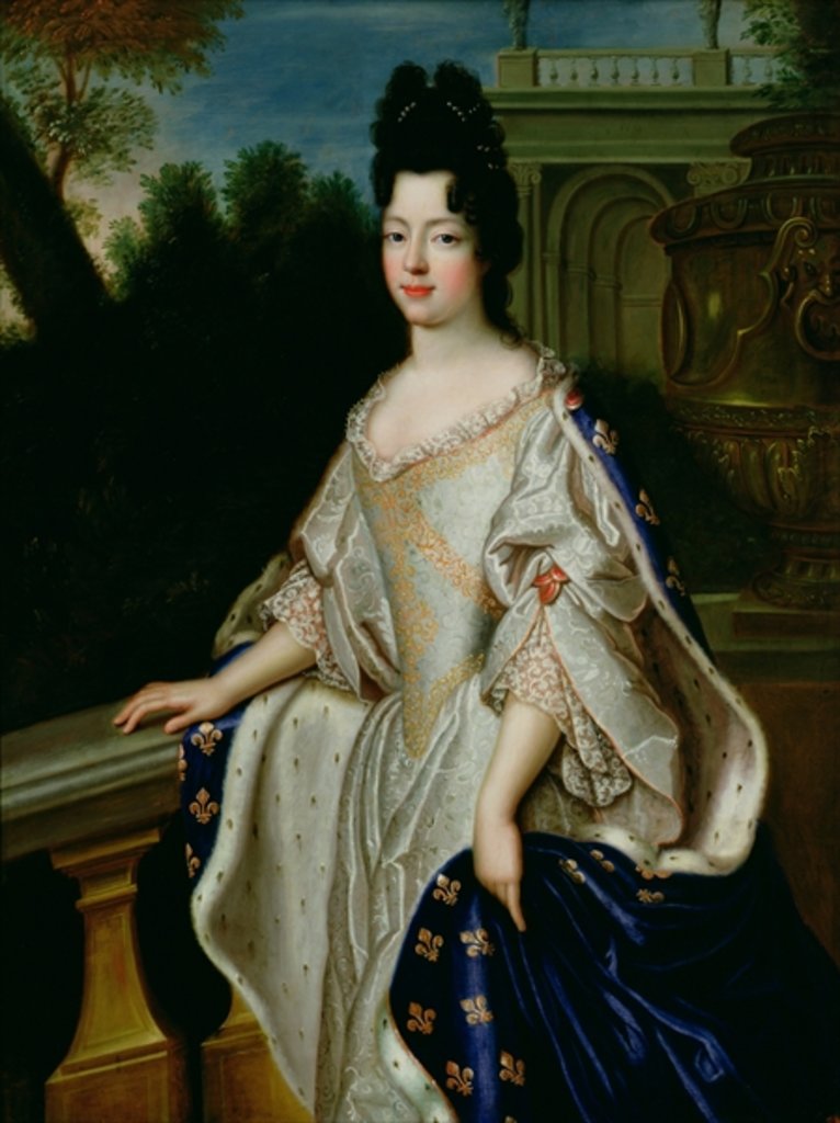 Detail of Marie-Adelaide de Savoie Duchess of Burgundy by French School