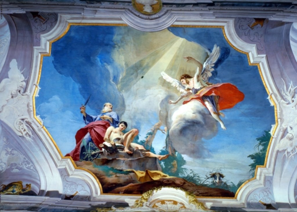 Detail of The Sacrifice of Abraham by Giovanni Battista Tiepolo